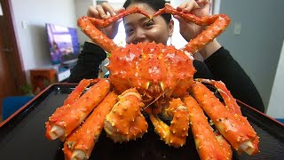 Ở nhà mùa Covy ăn Cua hoàng đế King crab nấu Tô mì gói giá 5 triệu ở Vựa hải sản Calisa