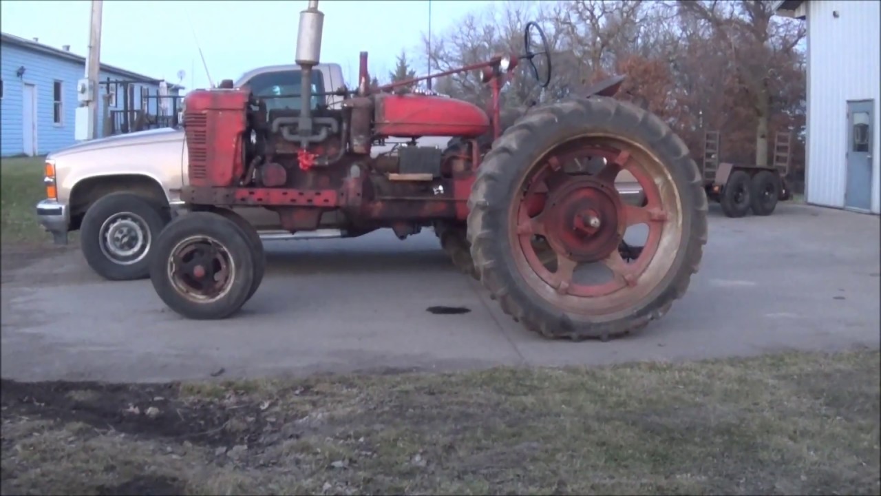 how to take off a fan and alternator belt on a1941 farmall h YouTube