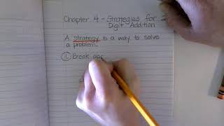 Math Journal p. 29 - Break Apart Strategy