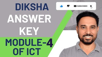 Answer key of ICT Module -4 @Teacher Manual