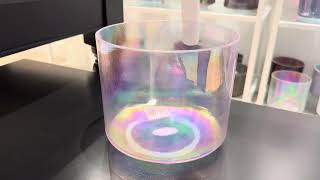 8" E-40 Violet Flame Aura 156121 Crystal Tones® Alchemy Crystal Singing Bowl