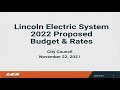 Lincoln City Council Meeting 11-22-2021