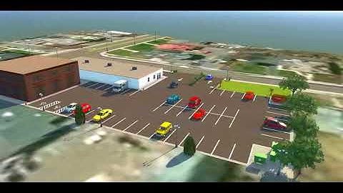 3D model to Parking Lot by using  infrawork 360 and sketch up