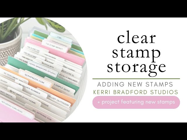 321 Stamp: Launching Creativity: Clear Mount Stamp Storage