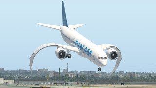 Wings Nearly Break Off When Boeing 787 Landing Into The Crosswind Area