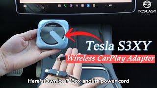 Wireless CarPlay Android Auto AI Box Adapter Fit For Tesla Model 3/Y/S/X OTA Upgrade