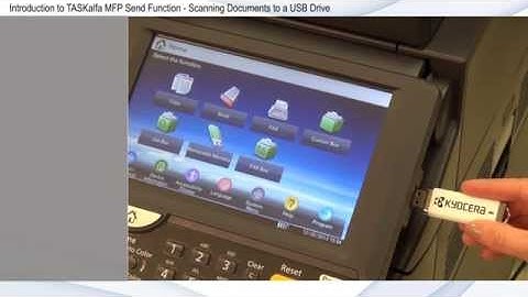 Send Function - Sending Documents to a USB Drive