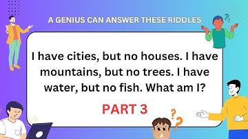 ONLY A GENIUS CAN ANSWER THESE 10 TRICKY RIDDLES | interesting riddles | quiz part 3