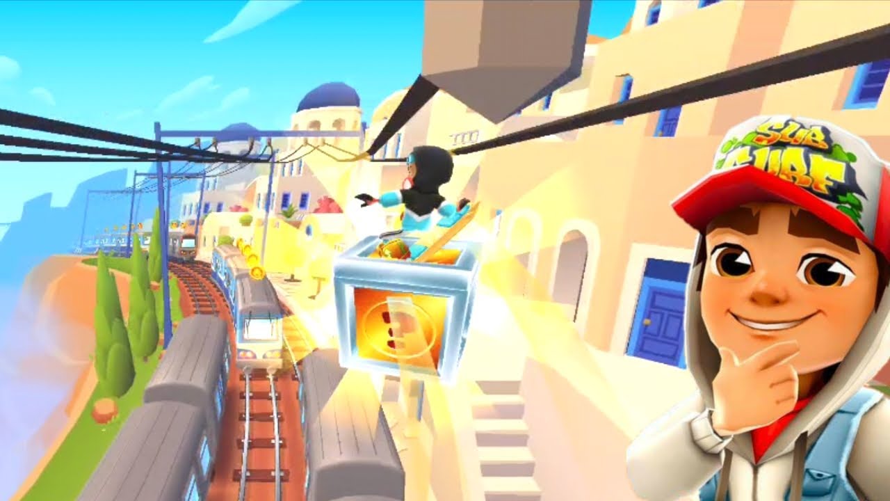 Game Subway Surfers Greece online. Play for free