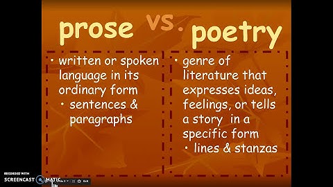 prose vs. poetry (1:06)