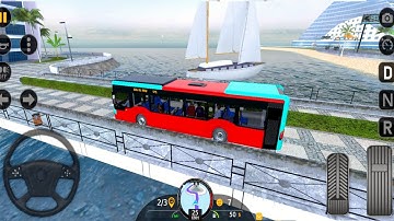 Bus Simulator 2023 | Realistic Bus Driving Simulator Game | Dubai Route Bus Android Gameplay - #1