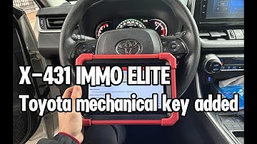 LAUNCH X431 IMMO ELITE | Toyota Wildander 2023 mechanical key added