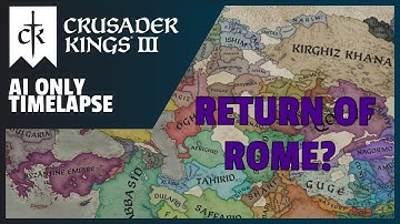 CK3 Ai Only | Return of Rome? | 867 - 1472 Timelapse