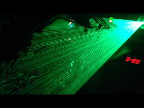 Green Laser Split Beam & Hexagon Tunnel Test