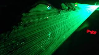 Green Laser Split Beam & Hexagon Tunnel Test