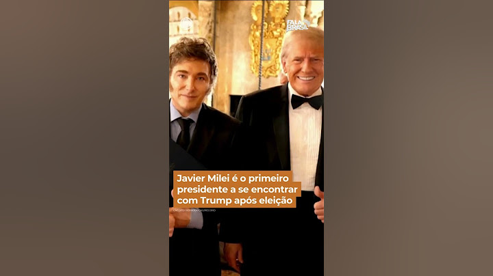 Javier Milei é o primeiro presidente a se encontrar com Trump após eleição #shorts