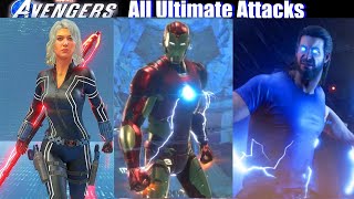 Marvel's Avengers - All Characters Special Moves & Ultimate Attacks