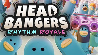 FALL GUYS RYTHMN GAME?!  Headbangers: Rhythm Royale (Demo Gameplay)