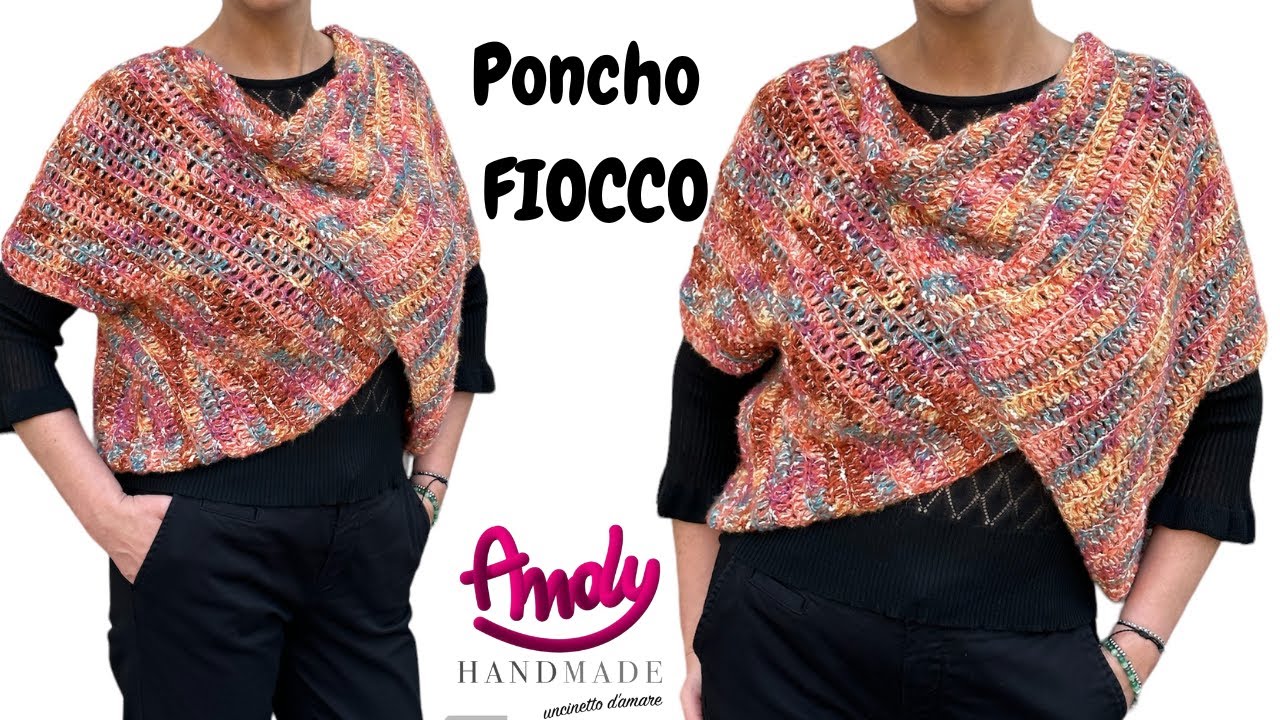 Tutorial Poncho Fiocco Uncinetto Facile Andy Handmade Silke by Arvier