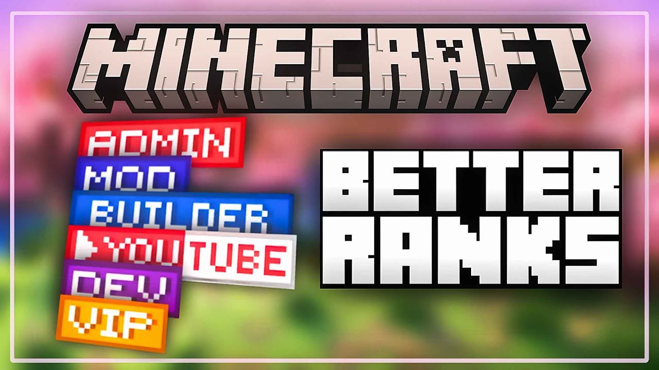 Como Configurar O Better Ranks No Minecraft! - YouTube