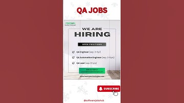 QA Job Openings #softwarejobs #youtubeshorts