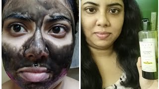 Activated charcoal peel off mask review + demo