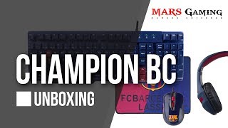 Championbc pack 4 in 1 fcbarcelona lassa - unboxing | mars gaming