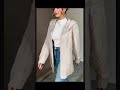 Textured Beige Hooded Fur Coat ❄️ | Cozy Luxury Winter Fashion#shorts