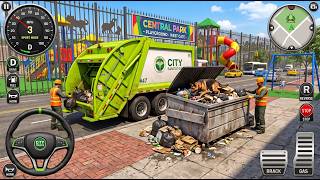 Garbage Trash Truck Realistic Simulator 3D - City Garbage Truck Game - Android Gameplay screenshot 1