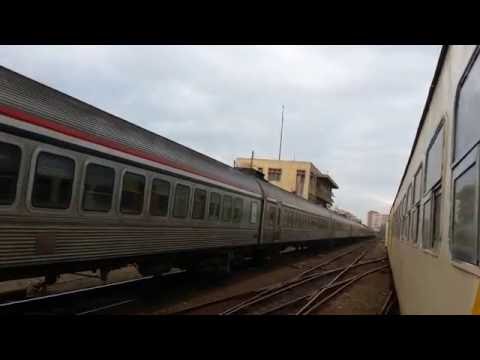 قيام قطار رقم 259 ركاب الزقازيق مع قطار رقم 919 مكيف اسكندرية سكك حديد مصر Egyptian Railways