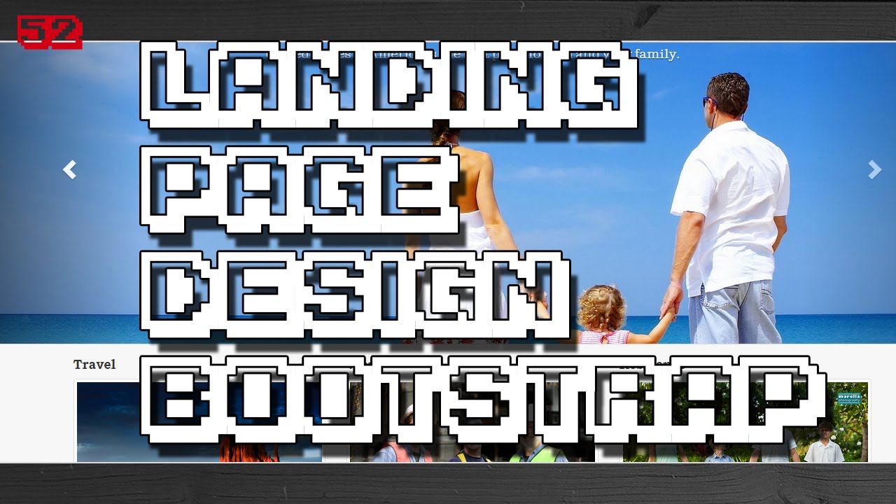 Landing page design using HTML+CSS+BOOTSTRAP - YouTube