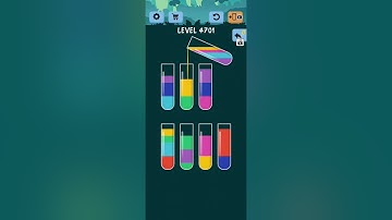 Water Color Sort Level 4701 4702 4703 4704 4705 Solution Gameplay