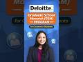 Deloitte Graduate School Maverick Program (GSM) for Commerce Students