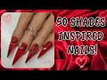 50 SHADES INSPIRED DESIGN!! | VALENTINES NAILS |