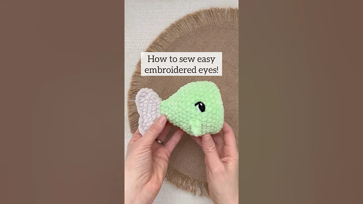Easy Embroidered Eyes Tutorial | #amigurumi #crochet et