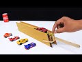 How to Make Hot Wheels Launcher from Cardboard