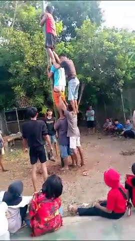PANJAT PINANG PALING LUCU CELANA SAMPE MELOROT