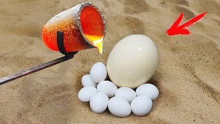Experiment: Lava Vs Ostrich Egg!