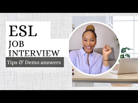 How To ACE Your ESL Teaching Job Interview+Interview Questions U0026 Demo Answers#roadto14k #eslteacher