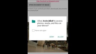 Celebrity Read Exif tag of JPG using ExifInterface(String filename), with Requesting Permissions at Run Time Profile