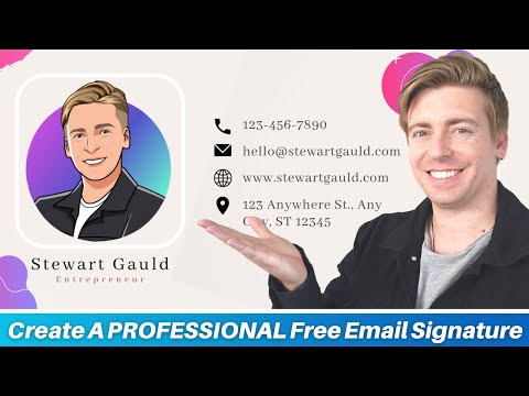 Create A PROFESSIONAL Free Email Signature in Minutes | Two Simple Methods