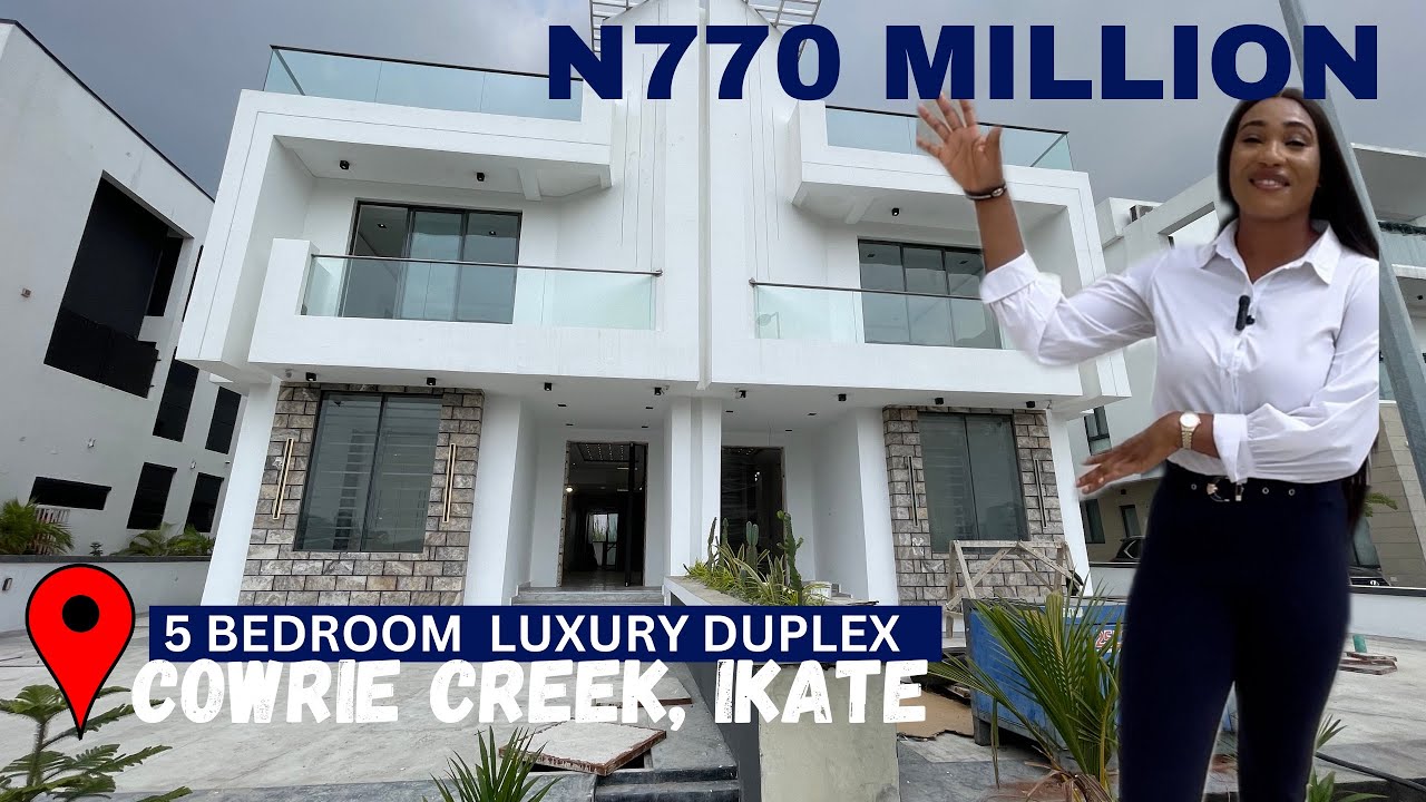 5 Bedroom Duplex with an Elevator, Rooftop Terrace, Pool, Cinema in Cowrie Creek Estate,Ikate,Lekki