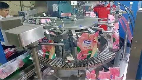 🌟Máy Chiết Rót Túi Nước Giặt Mâm Xoay Tự Động - Tối ưu dây chuyền| Tân Sao Bắc Á