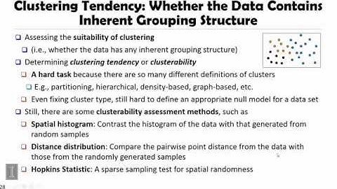 DATA MINING   5 Cluster Analysis in Data Mining   6 10 Clustering Tendency