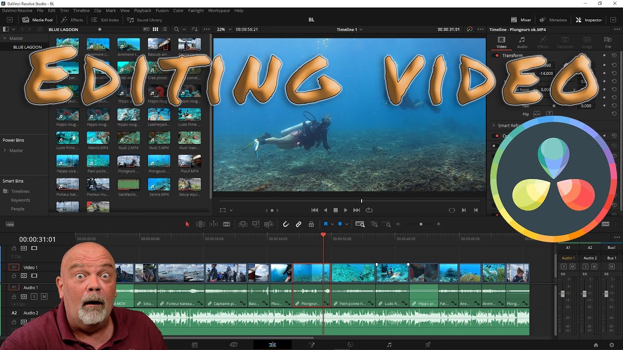 How to edit videos with Davinci resolve 17 - YouTube