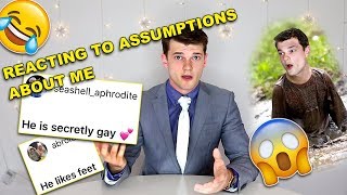 MY AUDIENCE THINKS IM GAY? REACTING TO SUBSCRIBER ASSUMPTIONS