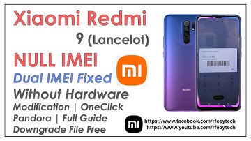 Redmi 9 Lancelot Null IMEI Repair | Only Serial Number Fixed Solution | Without ENG | Permanent 2023
