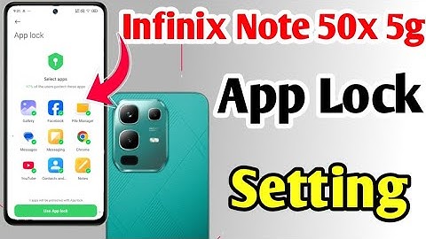 How to enable App Lock setting in Infinix Note 50x 5g me/ App lock kaise lagaye/ app lock setting