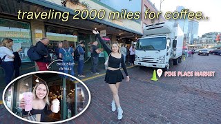 I went to the FIRST Starbucks in the world.. | seattle travel guide, pikes place market, nature