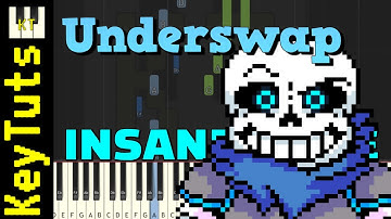 Underswap Theme [Undertale AU] - Insane Mode [Piano Tutorial] (Synthesia)